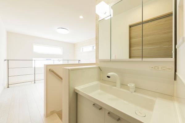 洗面台　ランドリールーム　新潟市　工務店